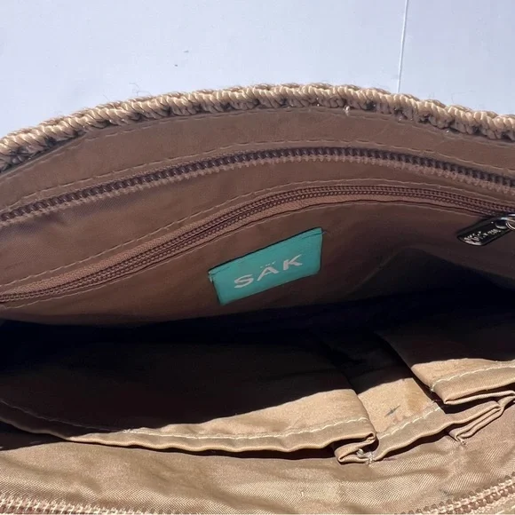 Chic Tan Woven Shoulder Bag by The Sak - Picture 5 of 8
